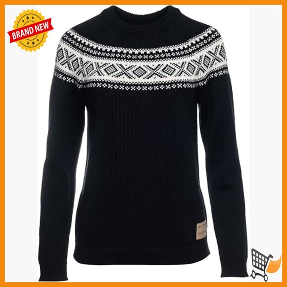 Medium Wool Pullover Sweater Crew Neck Lightweight Warmth Machine Wash